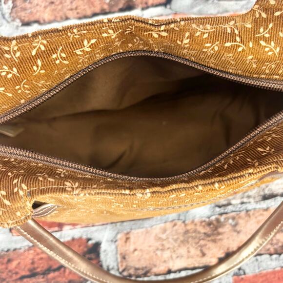 Victoria's Secret Bronze Copper Fall Leaves Clutch Shoulder Bag - Picture 7 of 8